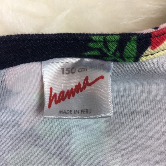 Hanna Andersson navy floral knit dress 150/US 12 - Picture 3 of 6